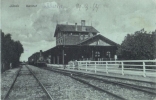 Juebek-Bahnhof-1914-Zug-kommt-von-Schleswig