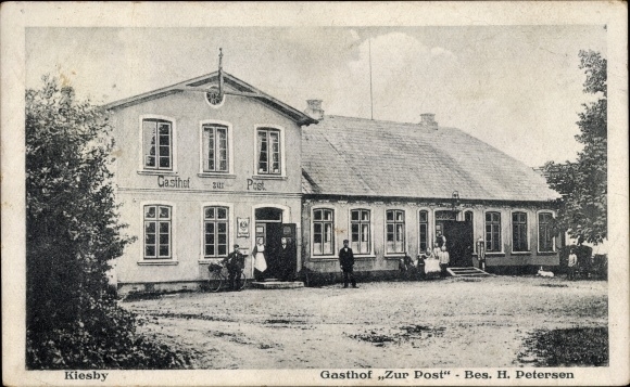 Kiesby, Gasthof "ZurPost" 1927