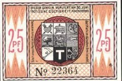 Steinfeld Notgeld