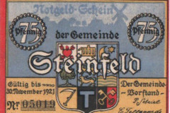 Steinfeld Notgeld