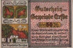 Erfde, 50 Pfg.