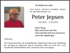 Traueranzeige Peter Jepsen