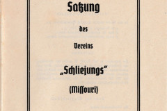 Schliejungs Satzung