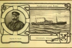 Salondampfer Schleswig, Kapitaen Salondampfer Schleswig, Kapitaen
